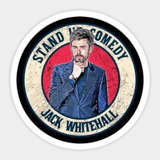 Retro Style Fan Art Design Jack Whitehall Stand up comedy Sticker